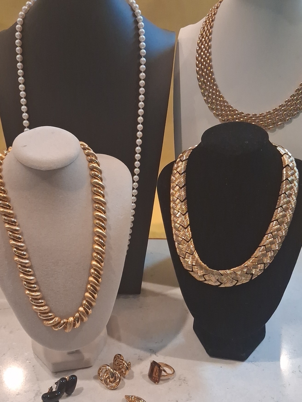 All Signed Lot Except Egyptiam Necklace Napier, Avon